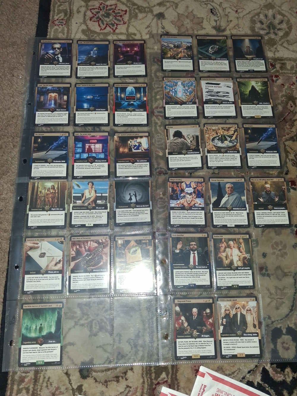 32 + 5 Holos Epstien Files Booster Cards